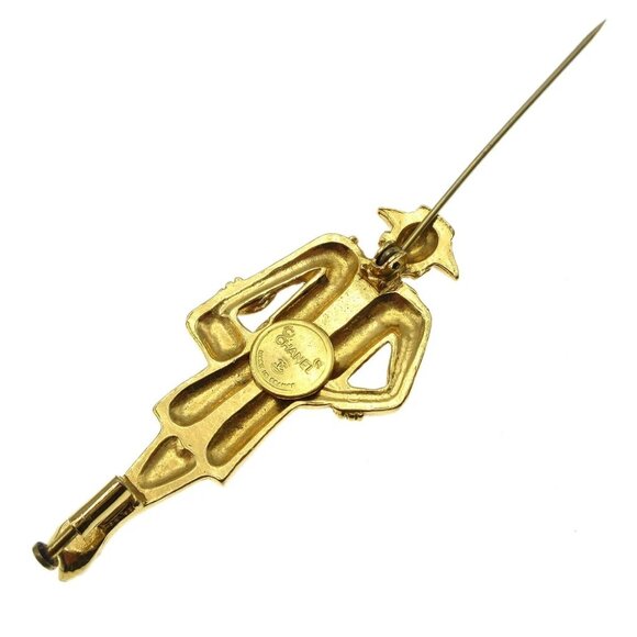 Chanel Mademoiselle Brooch Gold 88059